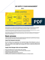 Logi STI Candsupplychai Nmanagment: Basi CPR Ocess