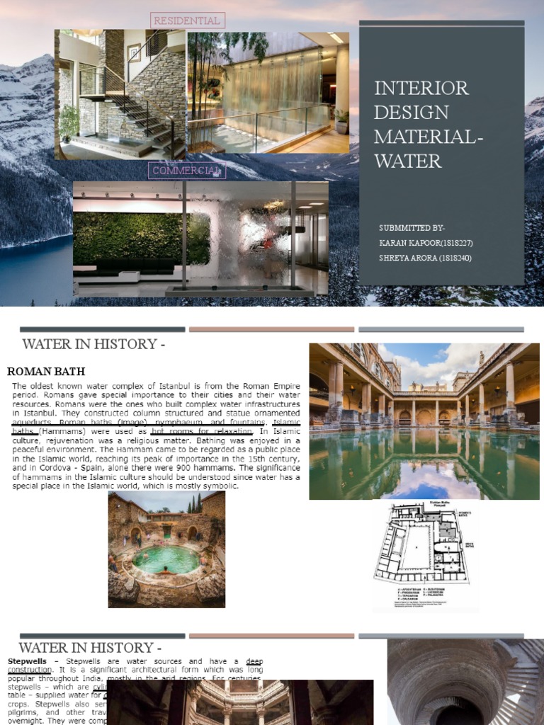 Water Features in Interior Design | PDF | Fountain | Relaxation ...