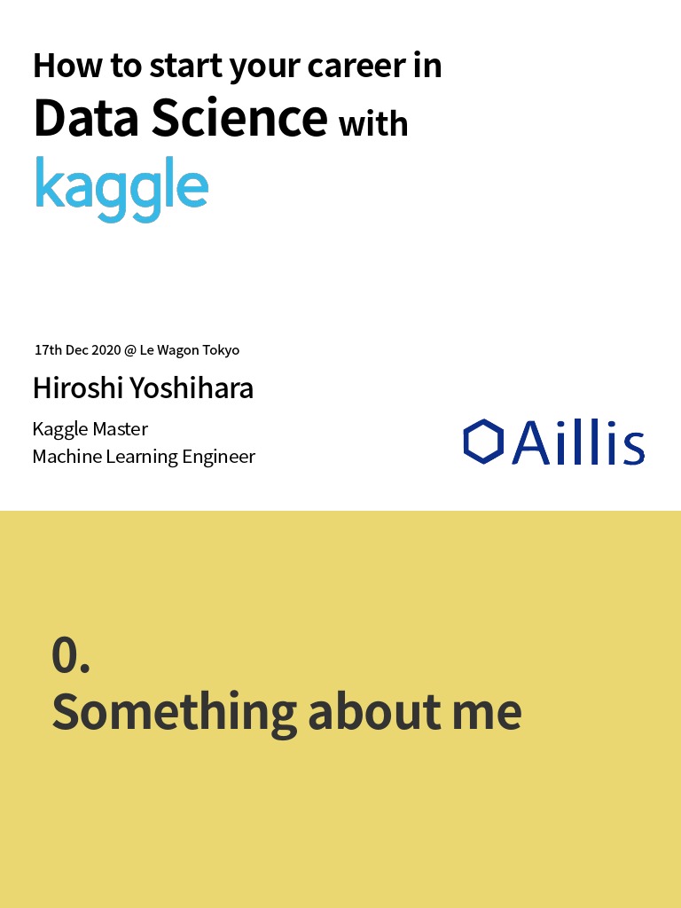 How To Start Kaggle PDF Machine Learning Competition