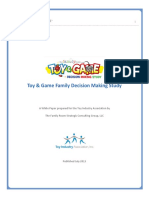 Toy & Game Family Decision Making Study