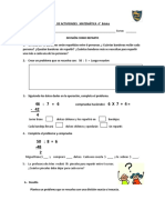 Guía de Actividades Matemática 4