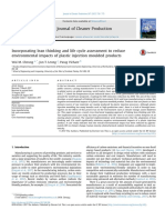 Incorporating Lean Thinking and Life Cycle Assessment To Reduce Environmental Impacts of Plastic Injection Moulded Products