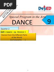 SPA 9 Dance Q2 Week 1 and 2
