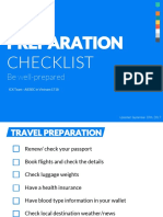 Preparation Checklist: Be Well-Prepared