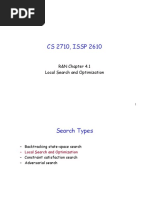 CS 2710, ISSP 2610: R&N Chapter 4.1 Local Search and Optimization