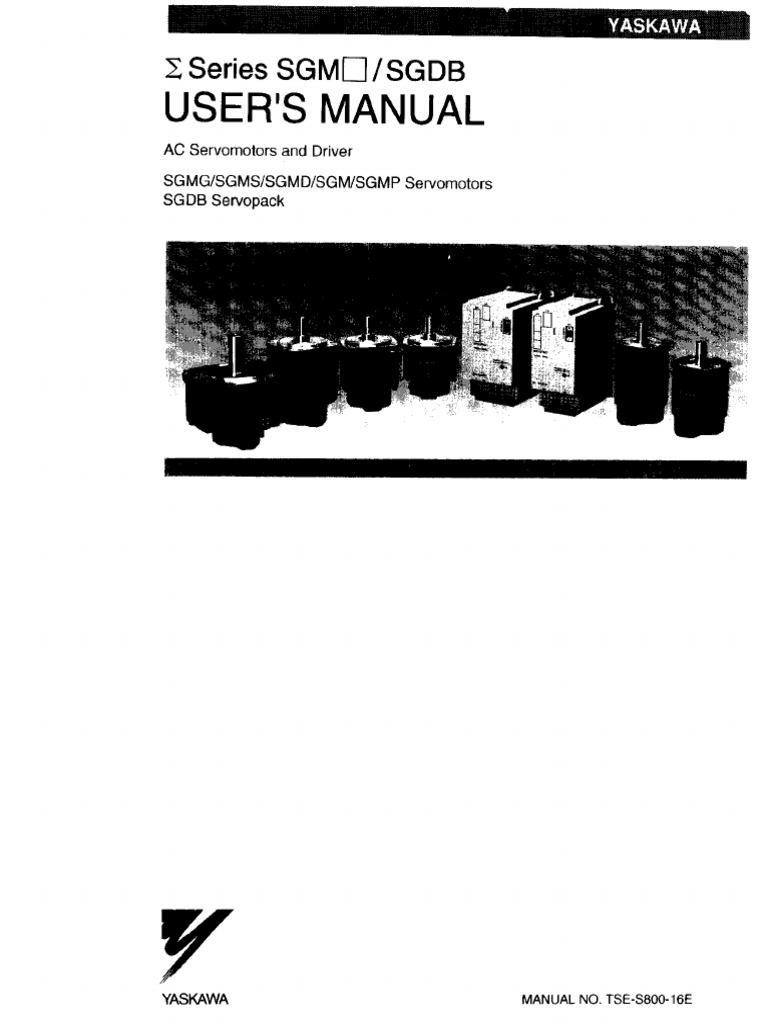 Manual Servo Drives Sgm Sgdb Yaskawa 2 Pdf