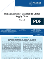Unit VII- Managing Market Channles in Global SC