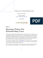 Specman Primer For Systemverilog Users