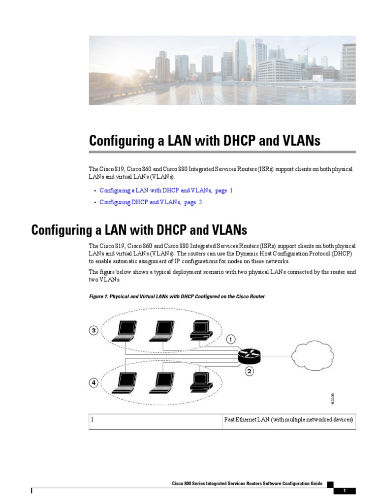 Configure DHCP and VLANs on Cisco Routers | PDF | Ip Address | Local ...
