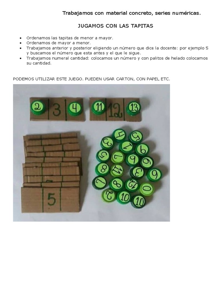 Actividades con Material Concreto en Matemáticas | PDF