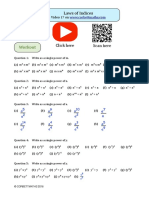 Laws of Indices PDF