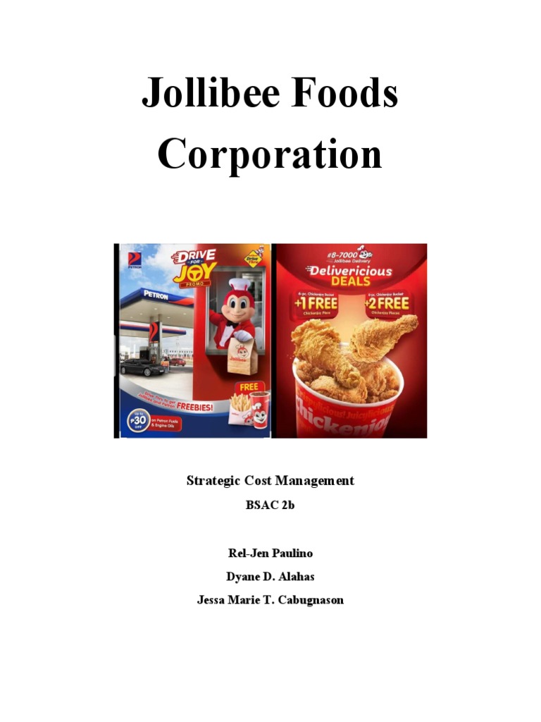 Jollibee Foods Corporation: Strategic Cost Management | PDF