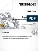 TRIBUNG TOPGRAFI DAN KEKASARAN PERMUKAAN