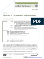 Mathematics Curriculum: The Story of Trigonometry and Its Contexts