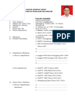 Daftar Riwayat Hidup Calon PPK