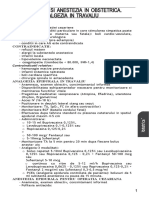 Analgezia Si Anestezia in Obstetrica. Analgezia IN Travaliu: Indicatii