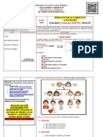 Escuela de Educación Básica "Alejandro Cárdenas" Planificación Semanal