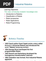 Unit 2 Industrial Robotics: Learning Objectives