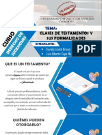 Clases de Testamento y Sus Formalidades