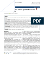 European Business Ethics Agenda Based On A Delphi Analysis: Originalarticle Open Access