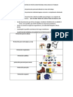 EPP protección áreas trabajo