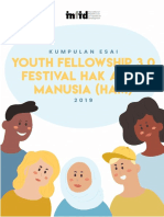 Buku Kumpulan Esai Fellowship Festival HAM 2019 Di Jember