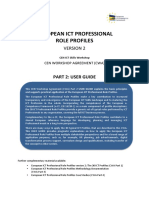 European Ict Professional Role Profiles: Part 2: User Guide