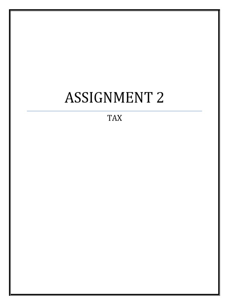 assignment for tax purposes