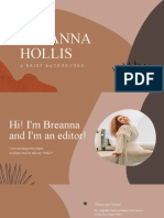Brown Muted Organic Abstract About Myself at Work Creative Presentation