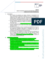 Minuta Ajustes a proceso de titulación y prácticas