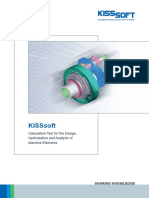 Kisssoft: Calculation Tool For The Design, Optimization and Analysis of Machine Elements