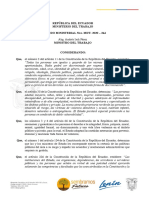 2020 Acuerdo Ministerial Nro. MDT 2020–244