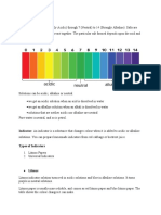 Indicators and PH Scale
