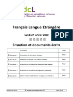 DCL FLE 0120 39 Situation et documents ecrits