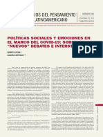 Cena - Dettano - POLÍTICAS SOCIALES Y EMOCIONES EN EL MARCO DEL COVID-19 SOBRE VIEJOS NUEVOS DEBATES - CLACSO