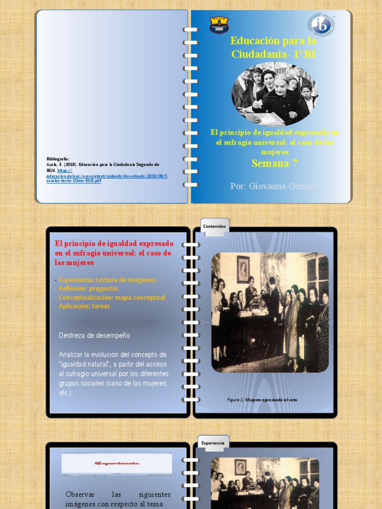 Sufragio Universal. El Caso Mujeres | PDF | Sufragio de las mujeres ...