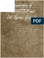 Peshitta Old Syriac Comparison 1