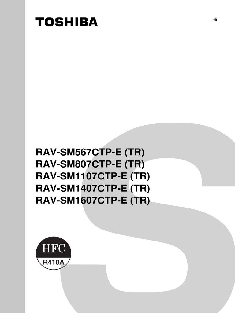 Toshiba Split AC Service Manual | PDF | Leak | Air Conditioning
