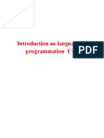 Introduction au language de programmation  C++