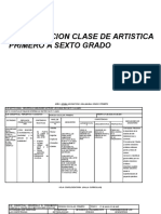 PLANIFICACION CLASE DE ARTISTICA 1-6