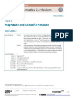 Mathematics Curriculum: Magnitude and Scientific Notation