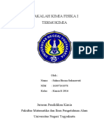 Makalah Kimia Fisika I Termokimia