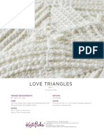 Love Triangles: Finished Measurements Yarn Notions Gauge