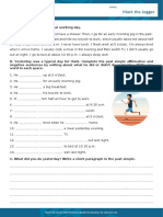 Mark The Jogger Interactive Worksheet