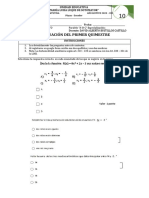 2. Matemáticas 2do Bachillerato Primer Quimestre 1era Evaluacion