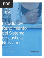 IJM Estudio de Rendimiento Del Sistema de Justicia Boliviano
