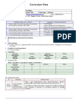 Curriculum Vitae: Dinh Tuan Minh 29 November 1983 Vietnam