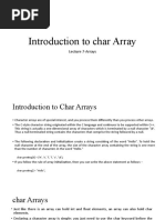 Arrays 05 - Intro To Char Array