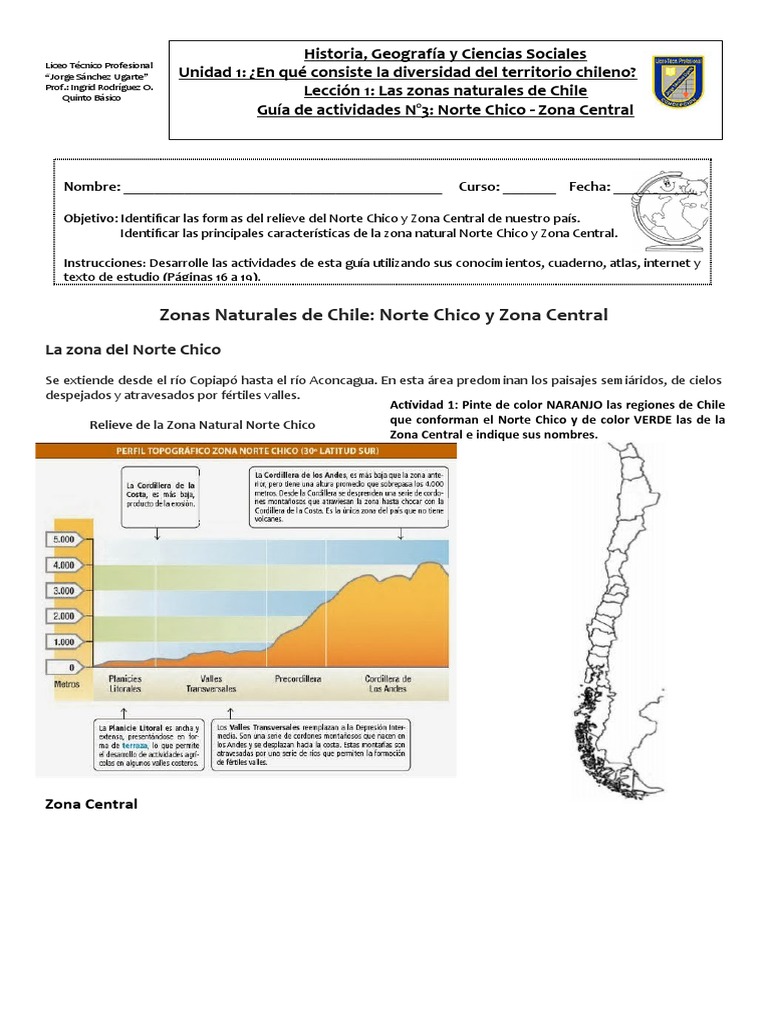 Características del Norte Chico de Chile | PDF | Chile | Geografía