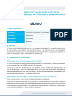 Gestiona Entornos Virtuales - Silabo